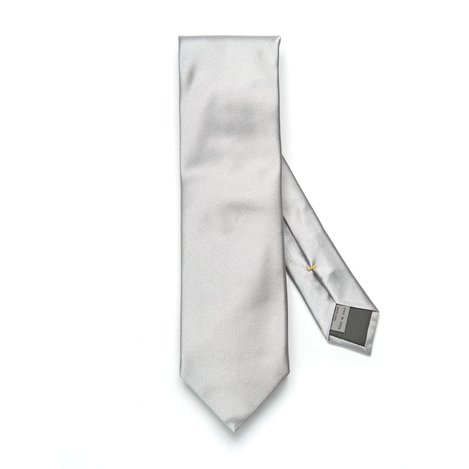Solid color silk tie - CANALI