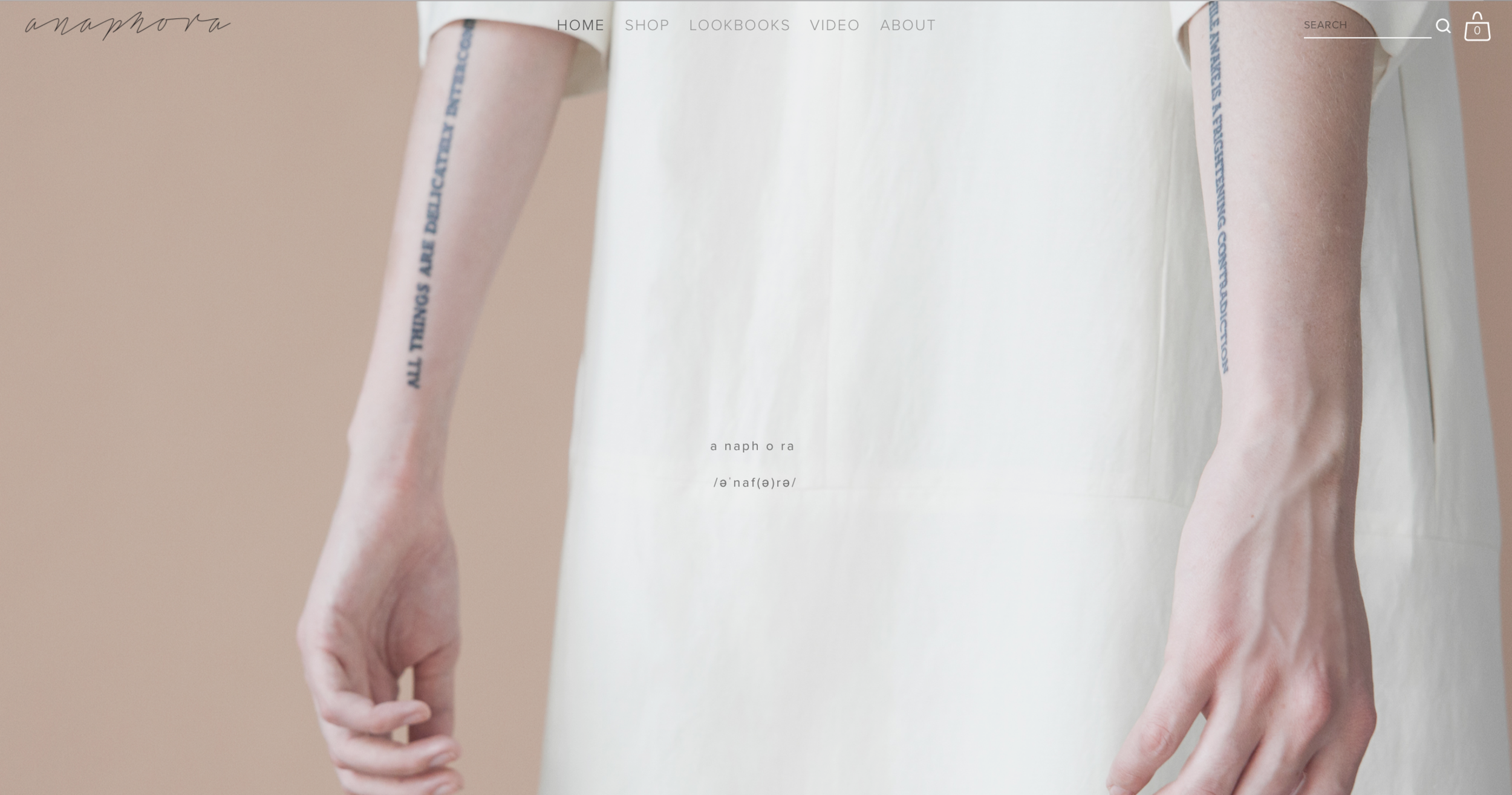 Screenshot of original home page