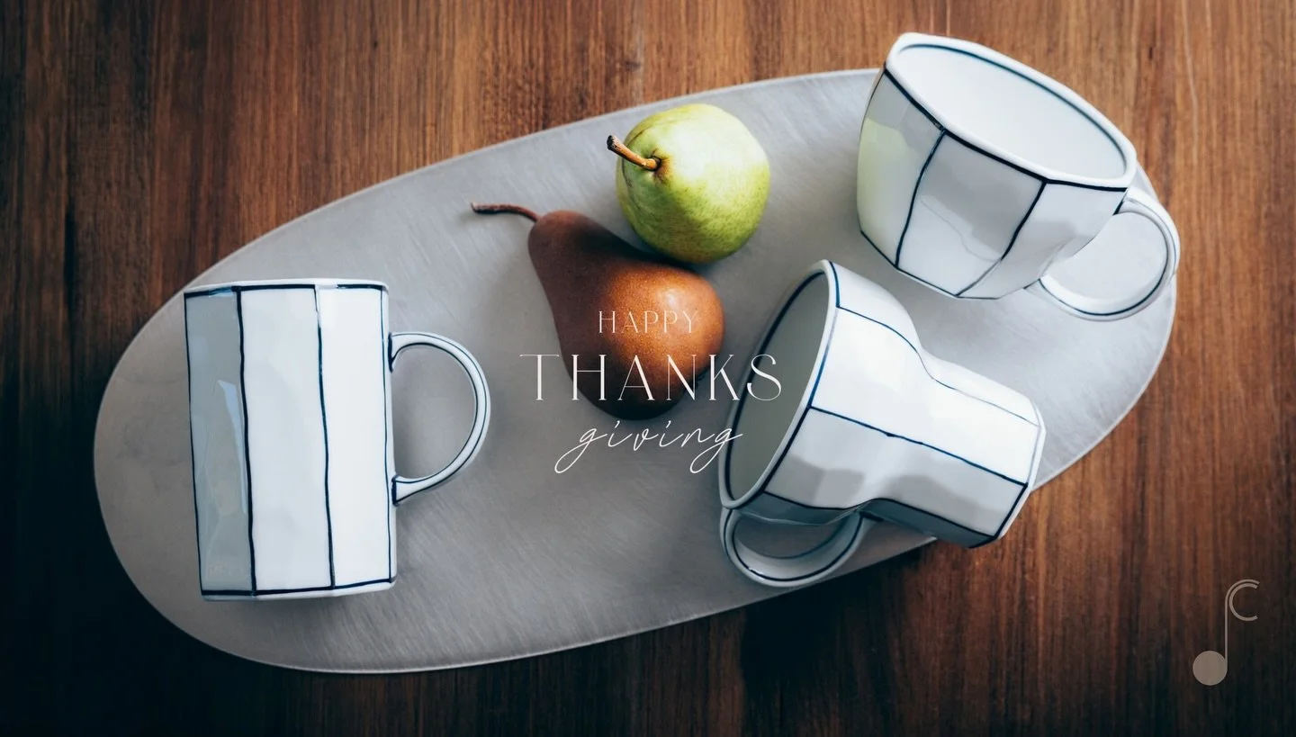 Happy Thanksgiving!
May your table play something beautiful tonight. 🎼
.
.
.
.
.
.
.
@dear_cena &ldquo;Table Becomes a Sonata&rdquo;
Coming soon