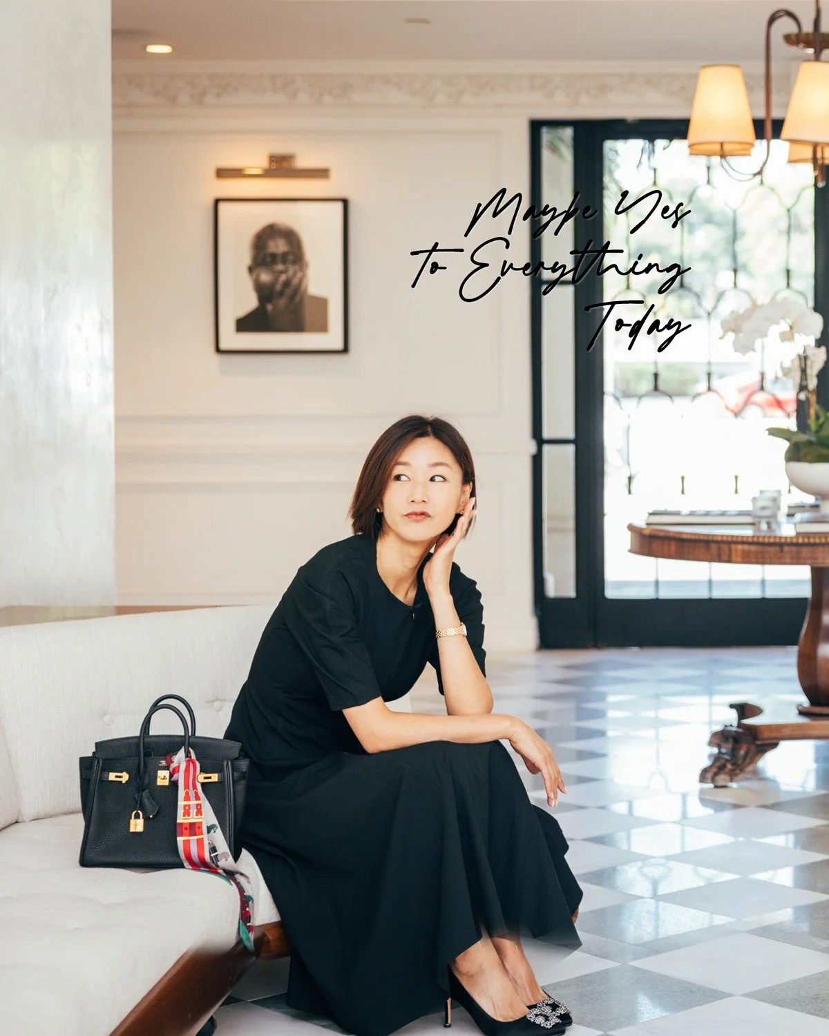 Say yes to everything for as long as we can. 
Let&rsquo;s drop dead someday saying, &lsquo;Yes.&rsquo; 
That&rsquo;ll be a life. - from Julia HBO

[Maybe Yes to Everything Today]
&copy;Kelly Lee