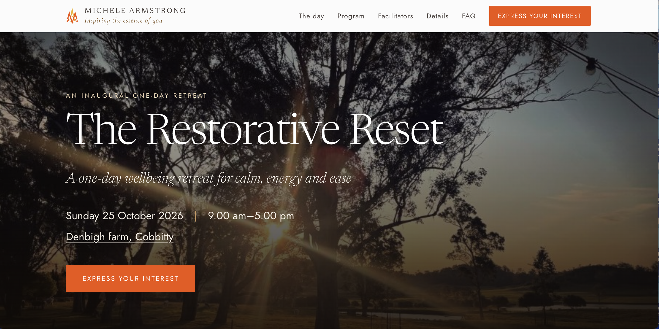 Thanks Michele Armstrong and team for inviting me to be one of the practitioners and presenters in the upcoming Day retreat all details in the link