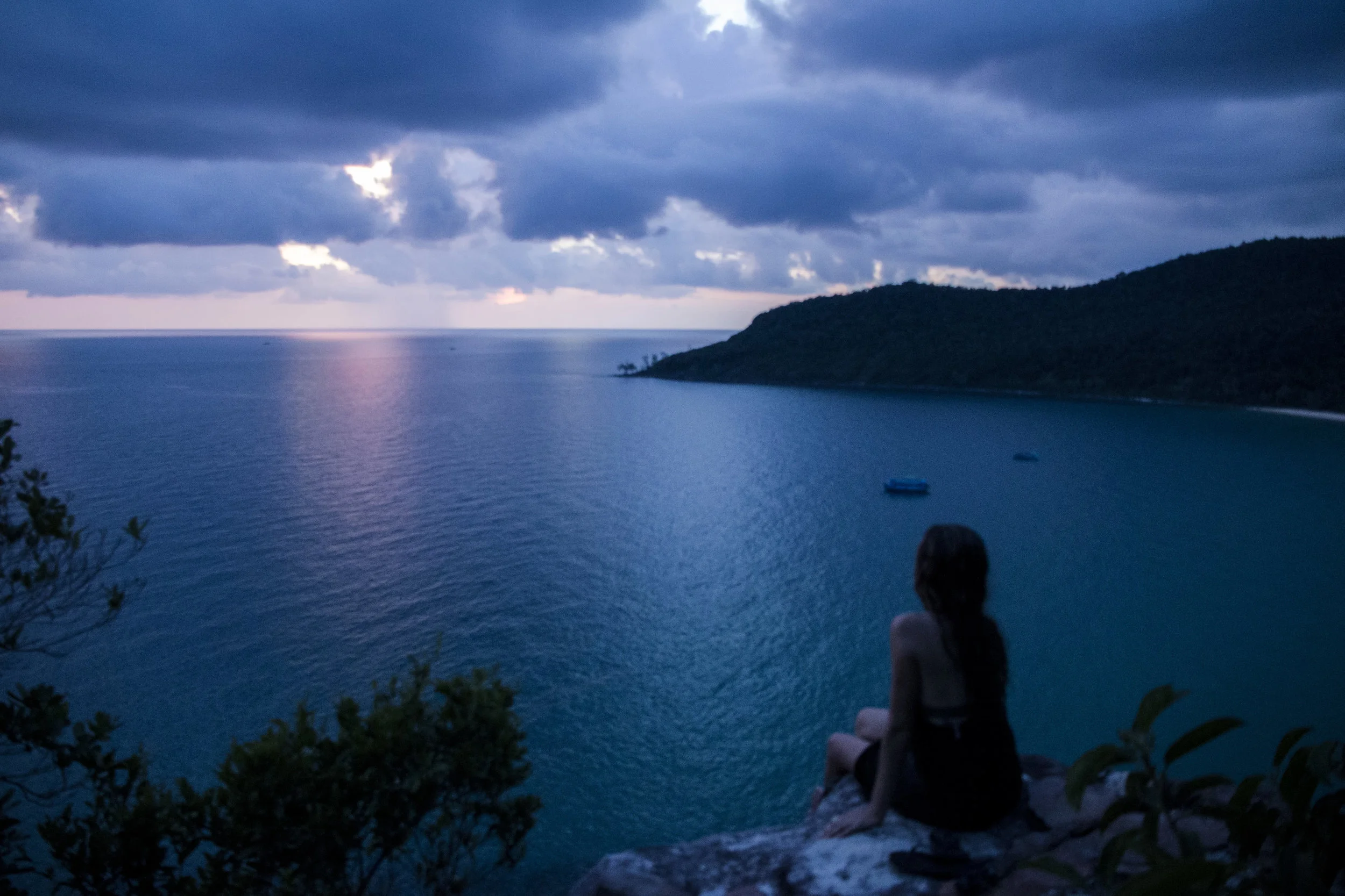 Sunset in Koh Rong Samloem, Cambodia. 