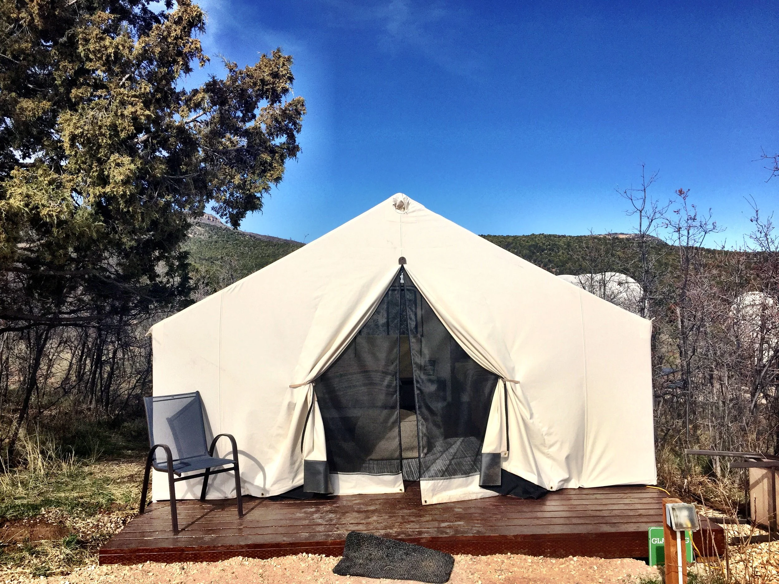 Zion, Utah where it was too cold to sleep!