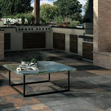 ARDESIE CONTEMPORARY Ardesie captures the elegance of natural stone in a contemporary way. The end result is a slate-like look with the durability of porcelain. Expect the wide range of color variation that is inherent in natural slate.