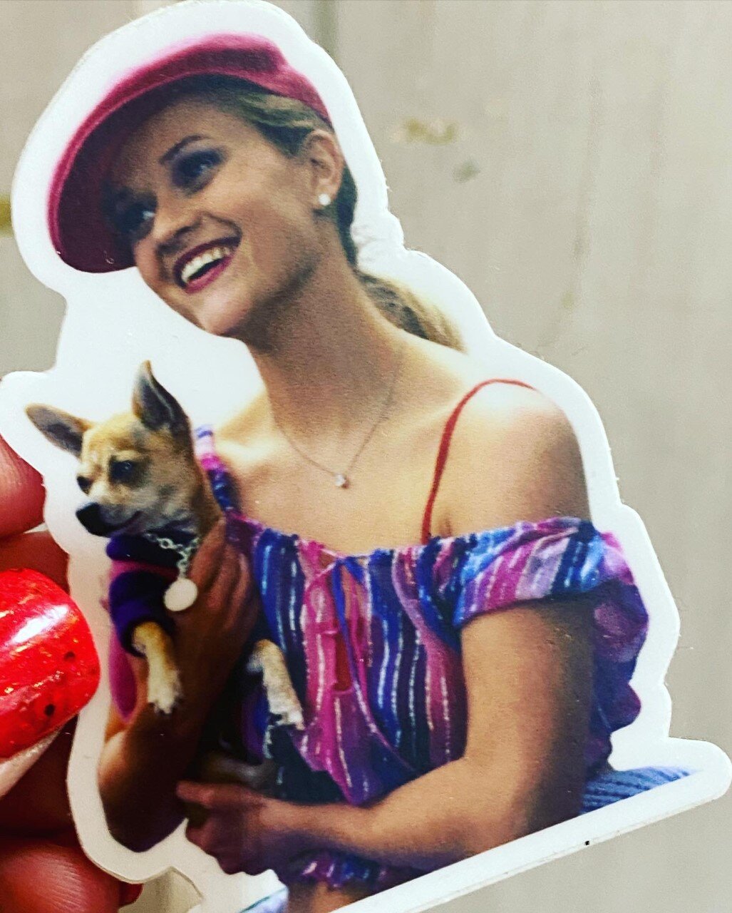 Elle and Bruiser Sticker 