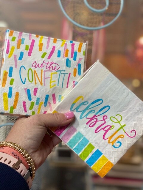 Hand Lettered Celebration Napkins