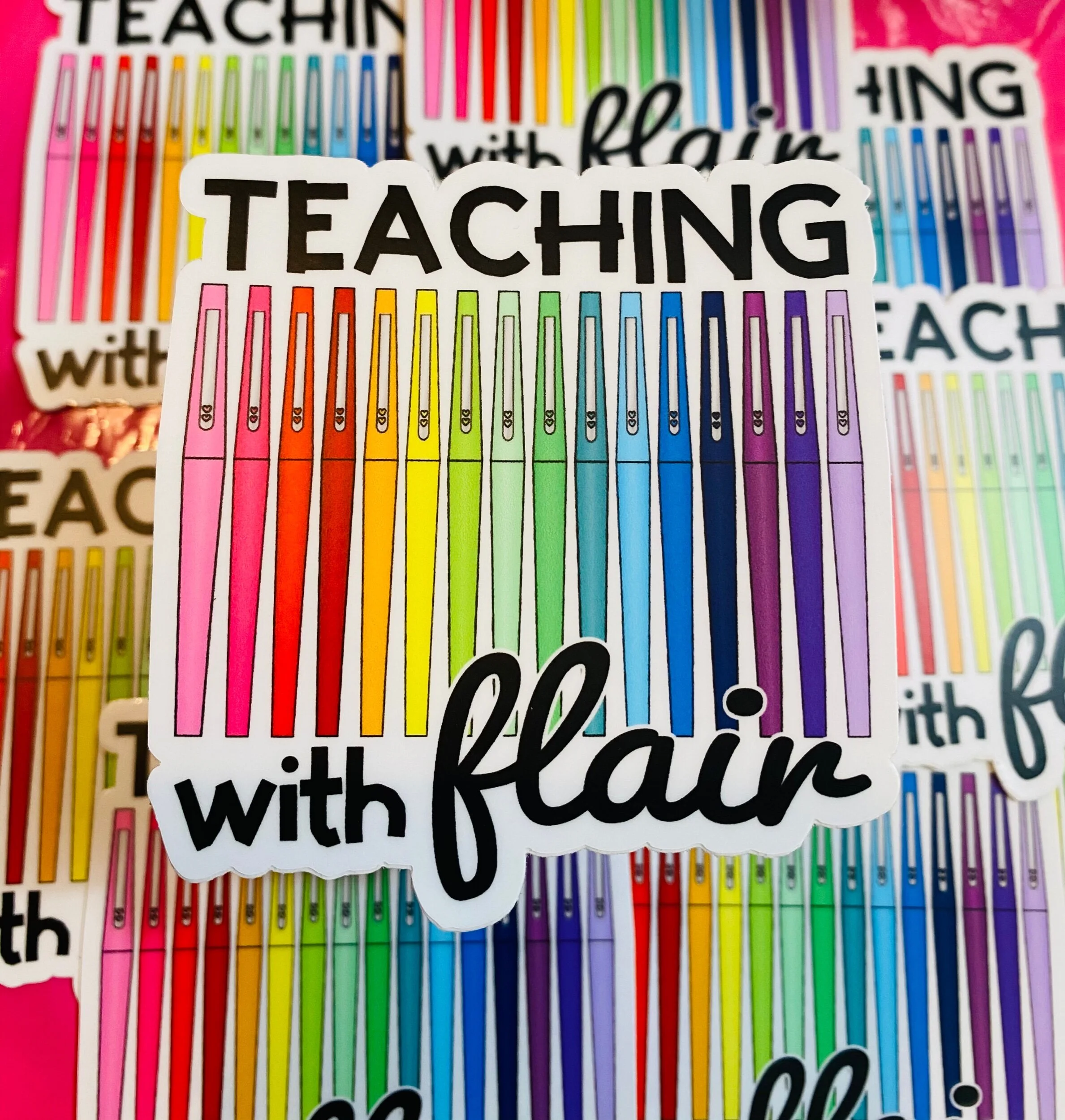 Teaching with Flair Sticker