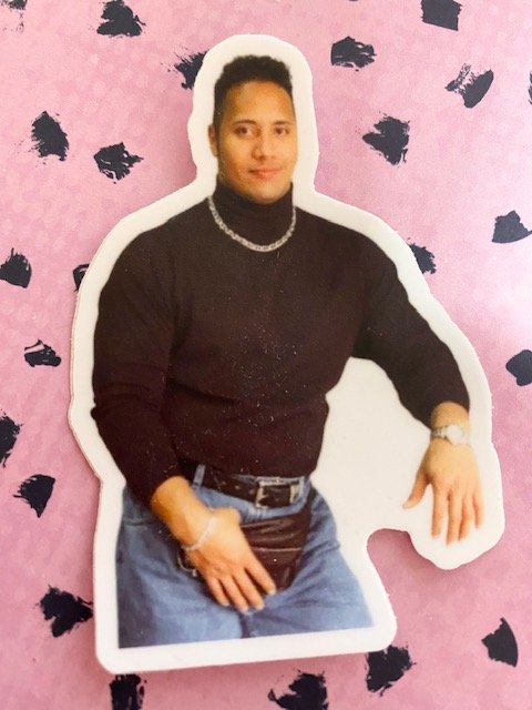 The Rock in the 90s Sticker