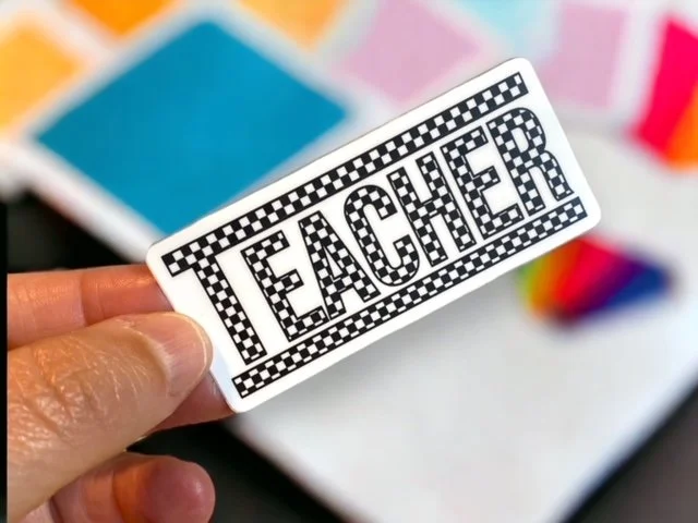 Teacher Checker Sticker