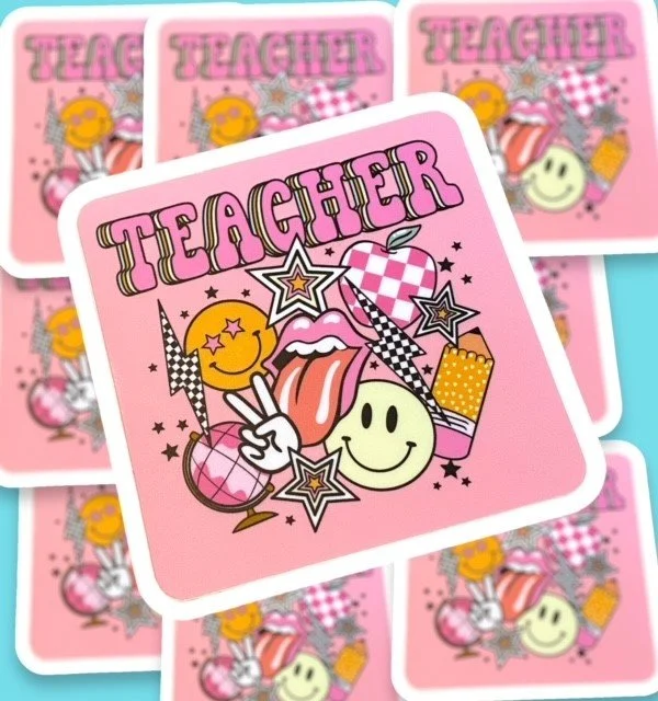 Teacher Collage Sticker