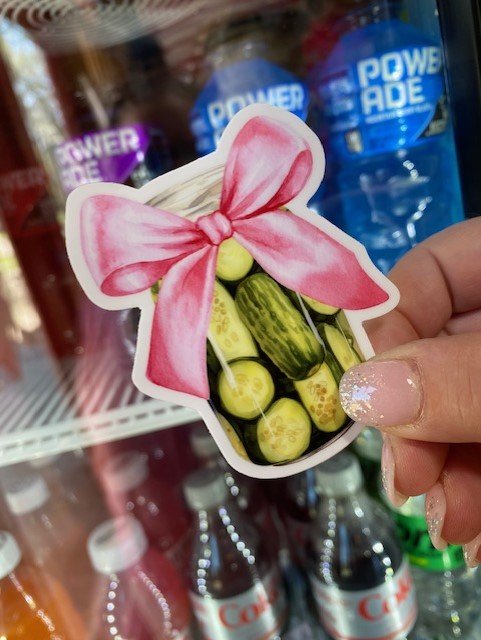 Coquette Pickle Jar Sticker