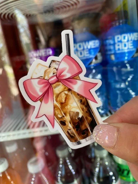 Coquette Iced Coffee Sticker