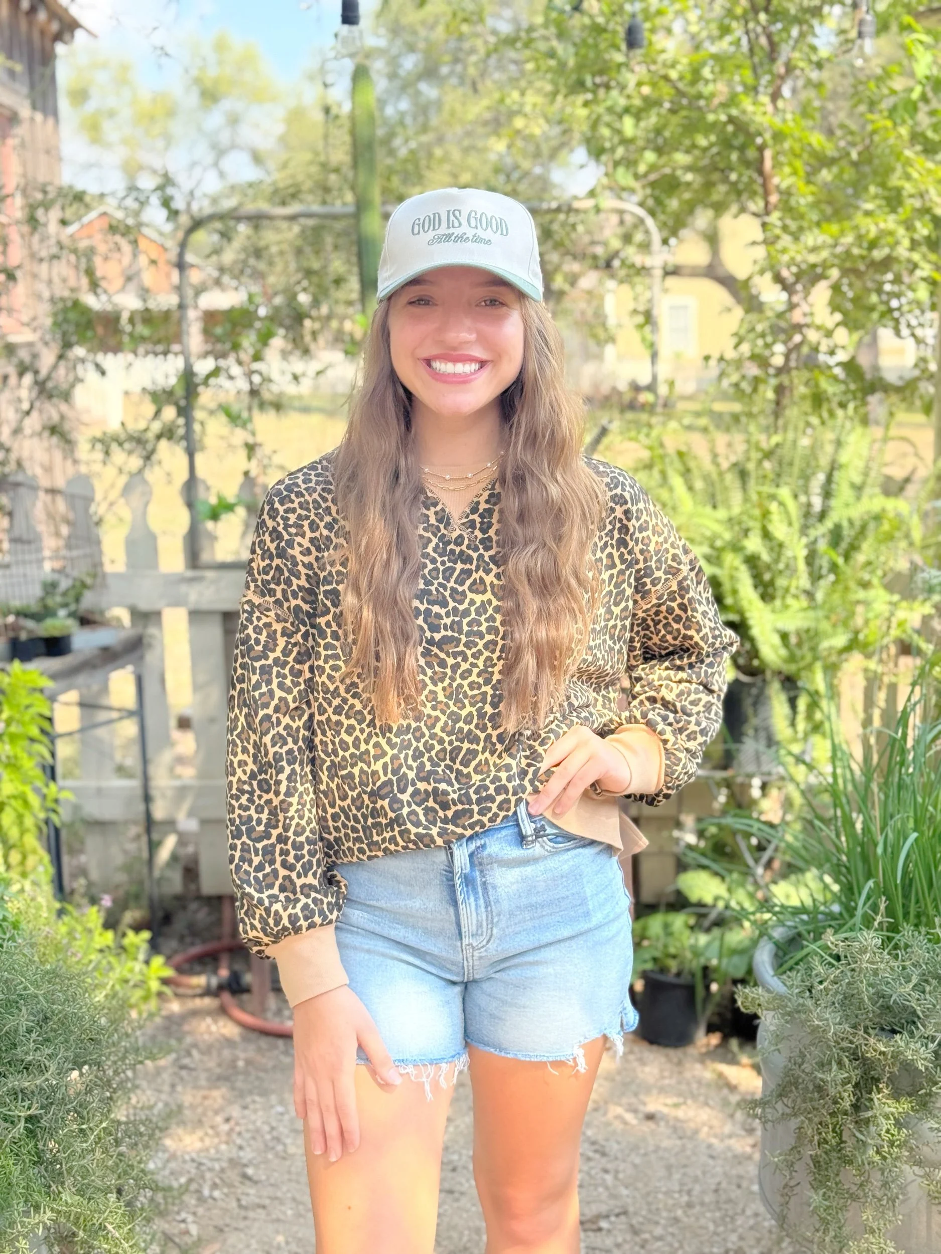 Tobie Leopard Print Sweatshirt