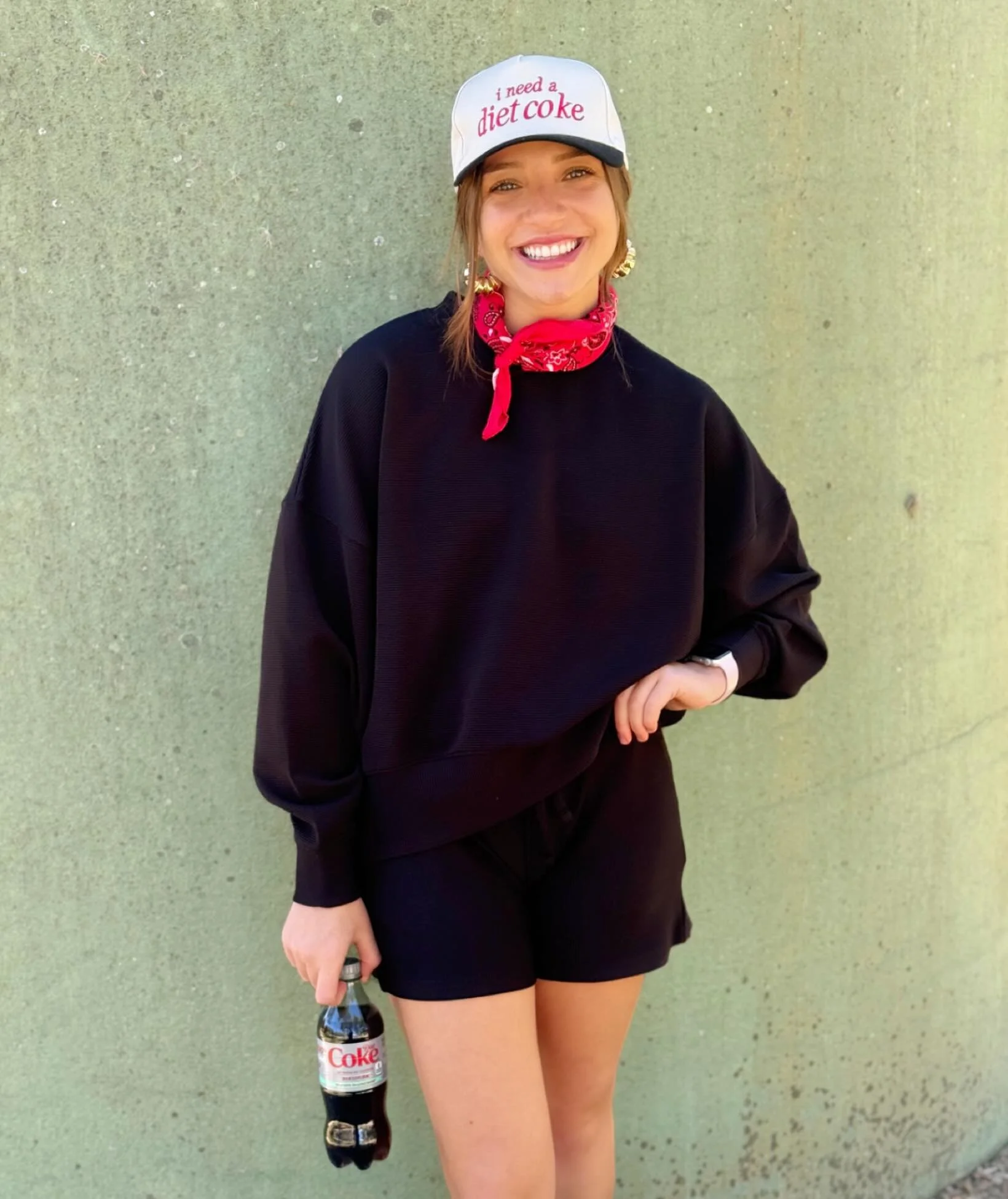 Crispy fall air, a crispy Diet Coke and your new favorite set! What more can we ask for this Friday! #somebodyhastobethecutest #blessyourheart #sanantonioboutique #texasboutique