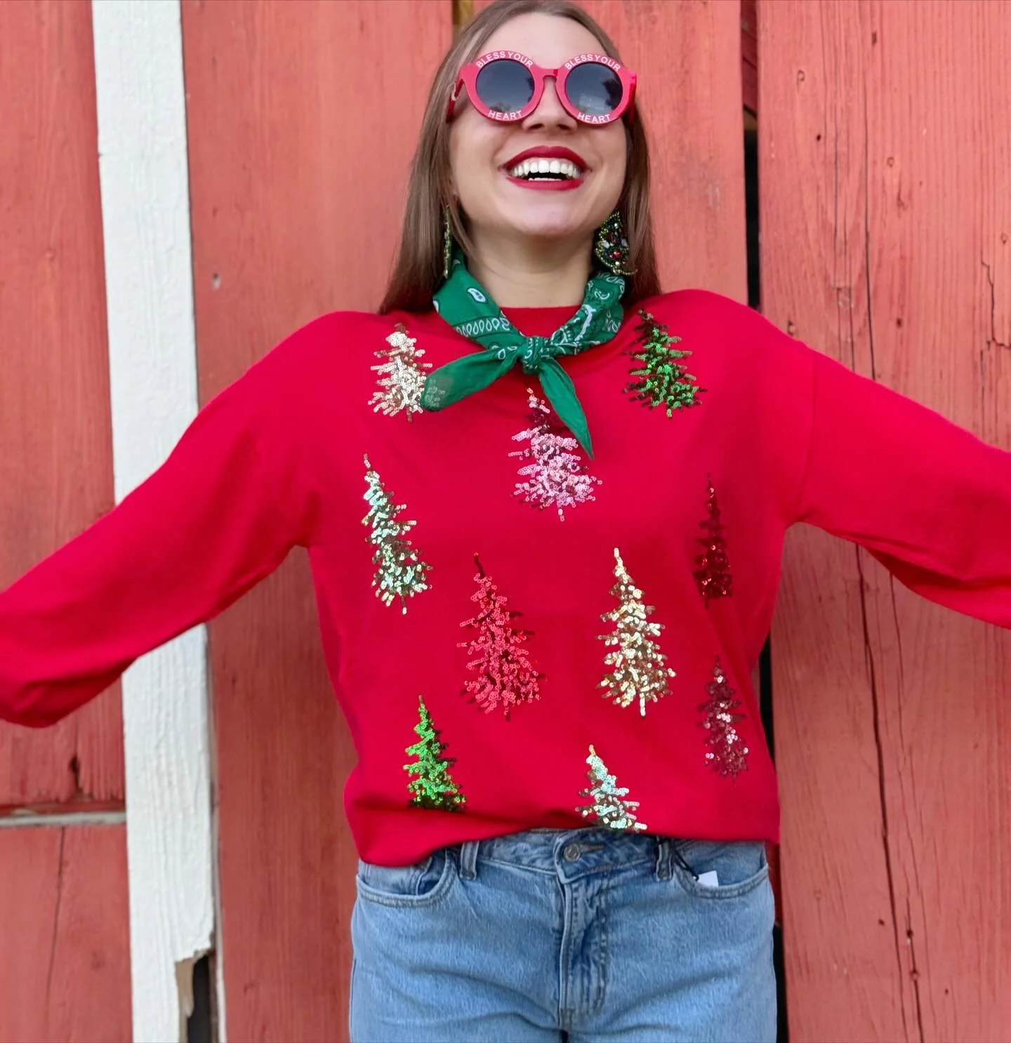 Christmas is coming we can&rsquo;t wait!!!!! #blessyourheart #somehodyhastobethecutest