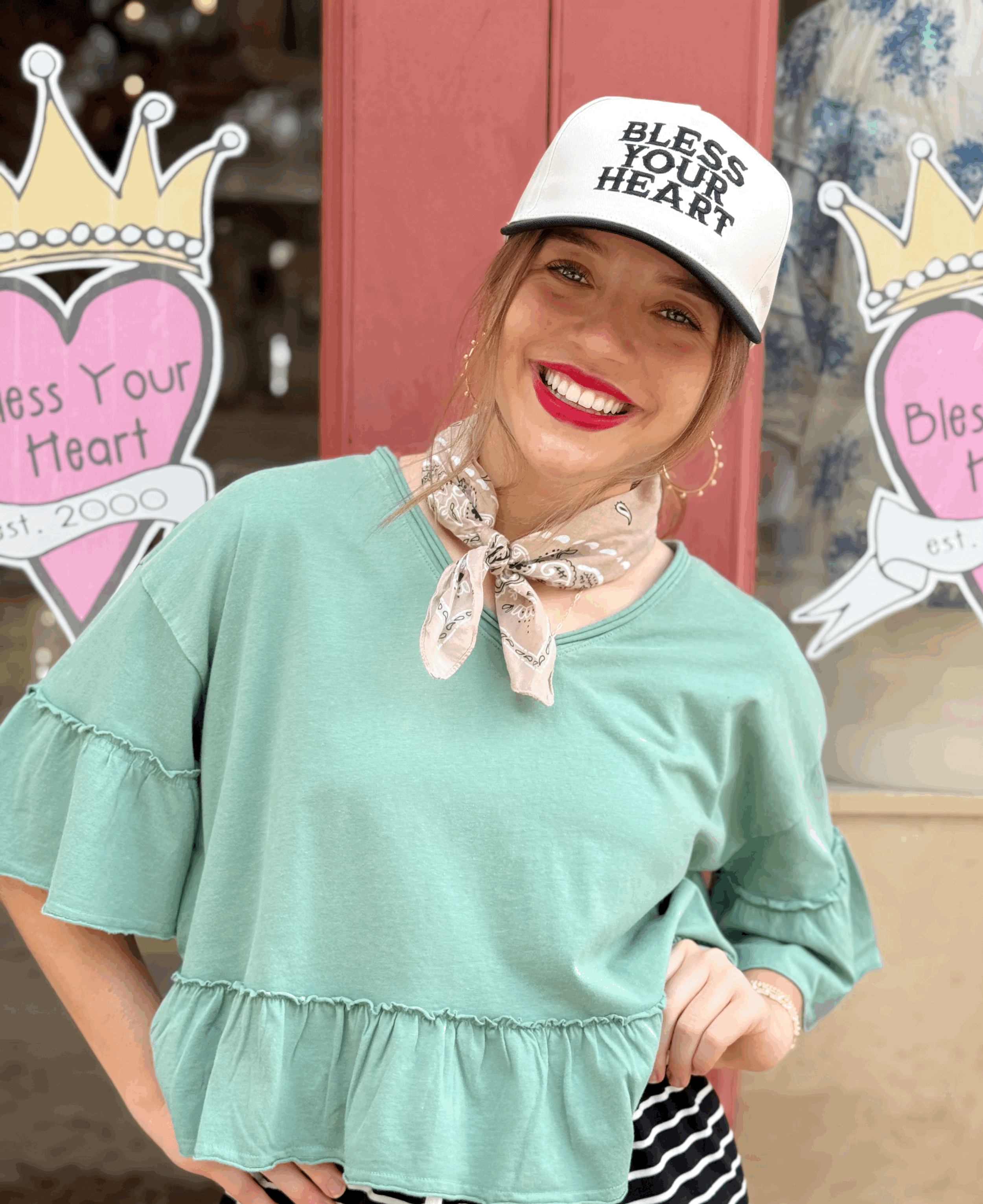 Drew Mineral Wash Tee Green