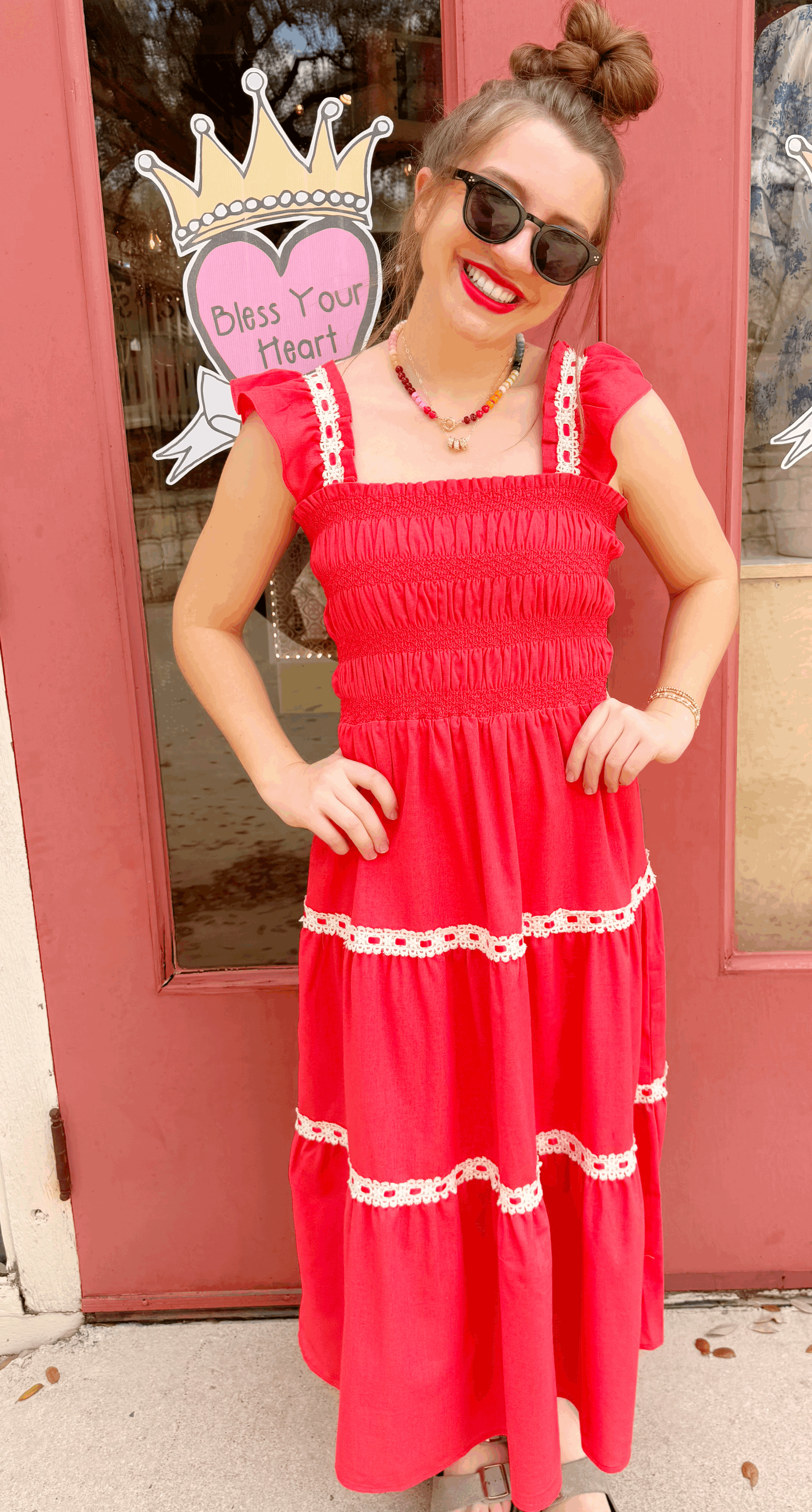 Rosie Tomato Red Dress