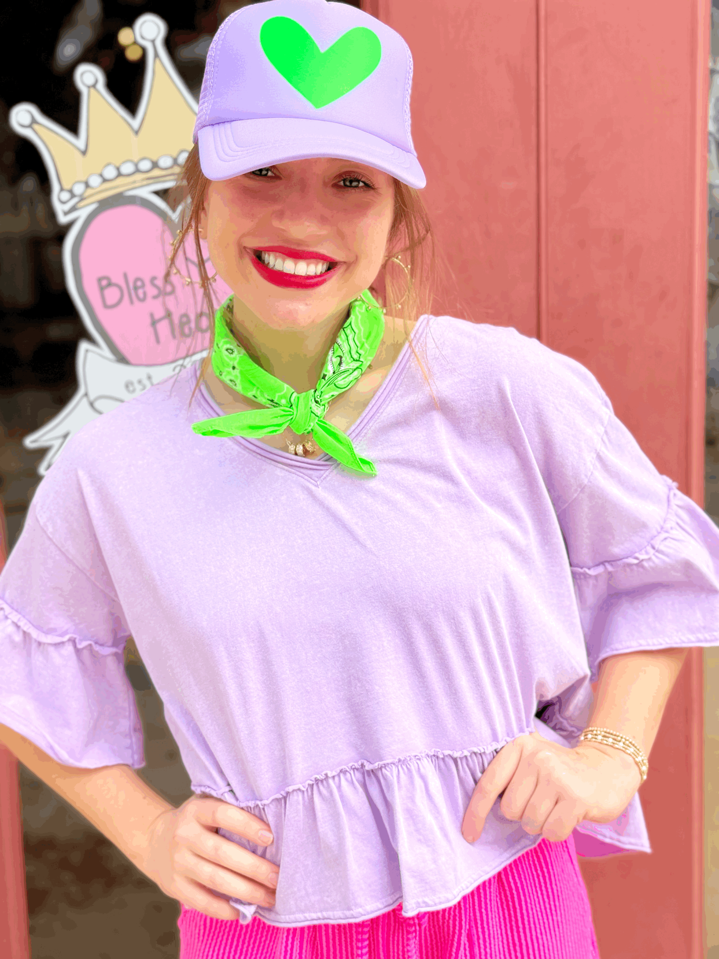 Drew Mineral Wash Tee Lavender