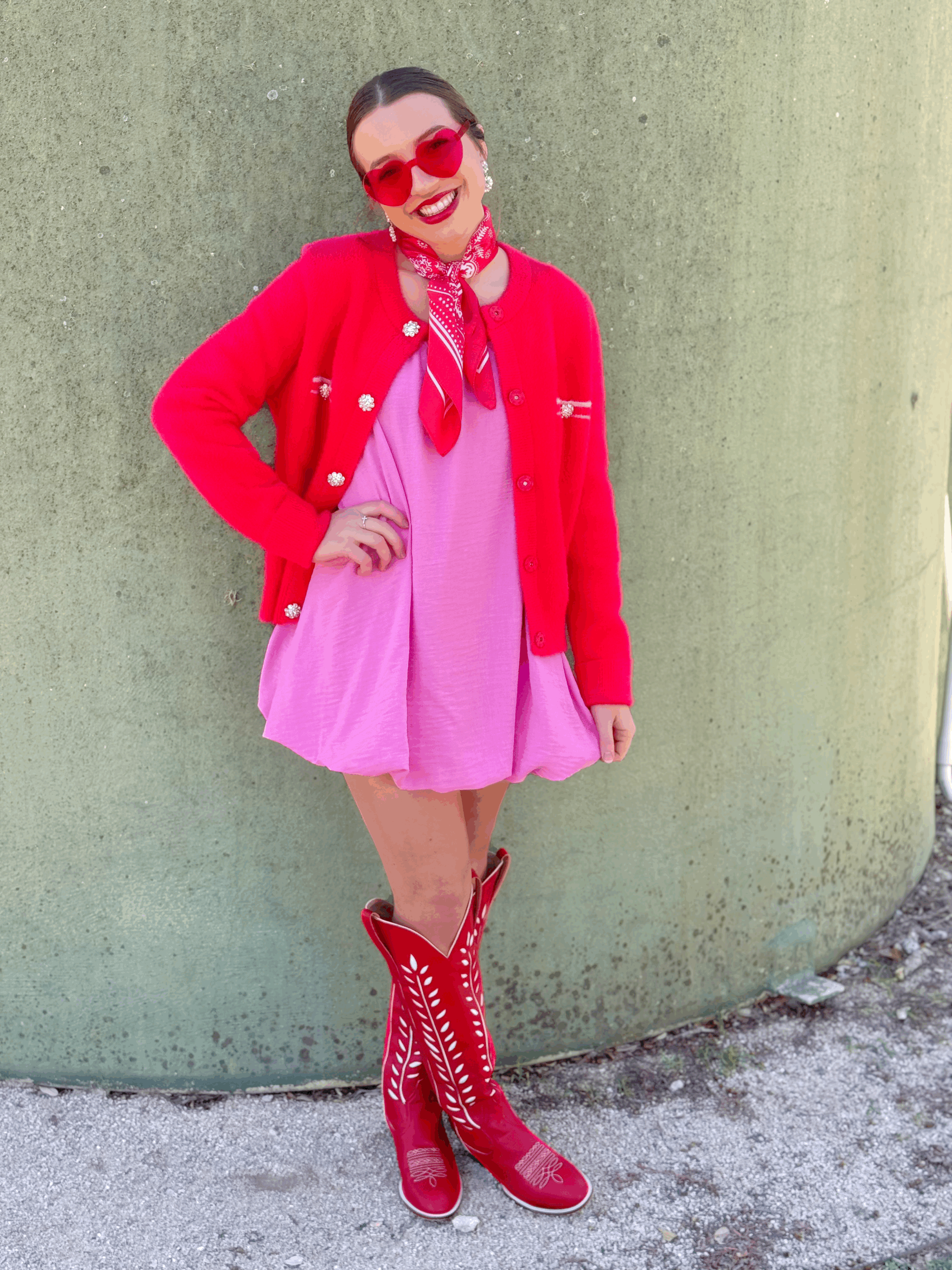 Libbie Pink Bubble Dress