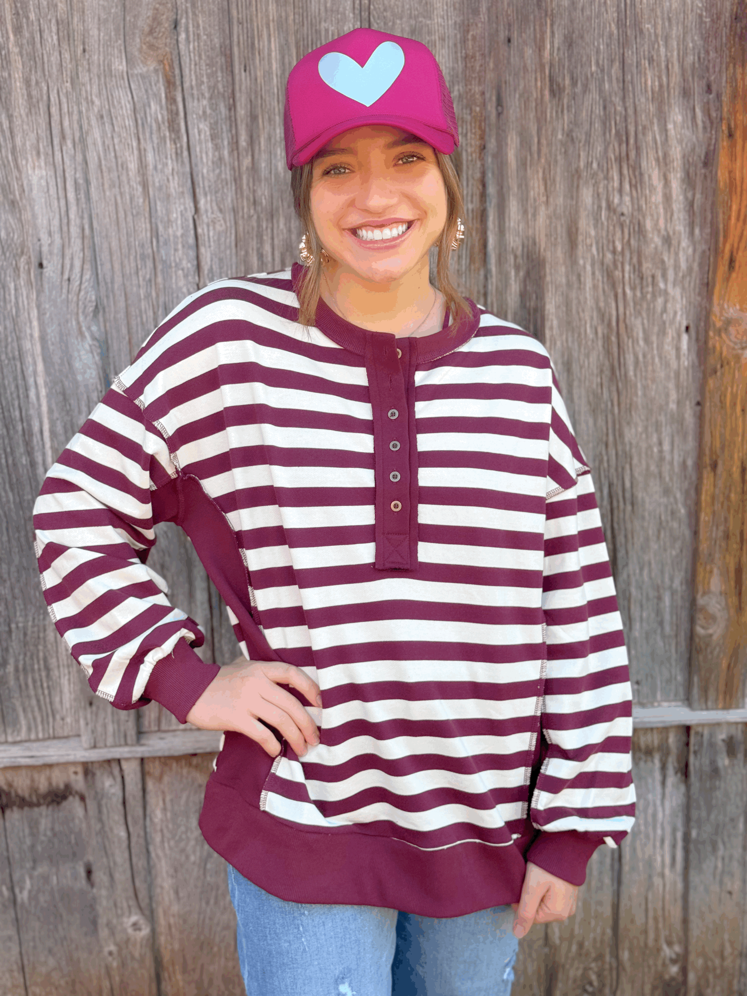 Aveda Striped Top