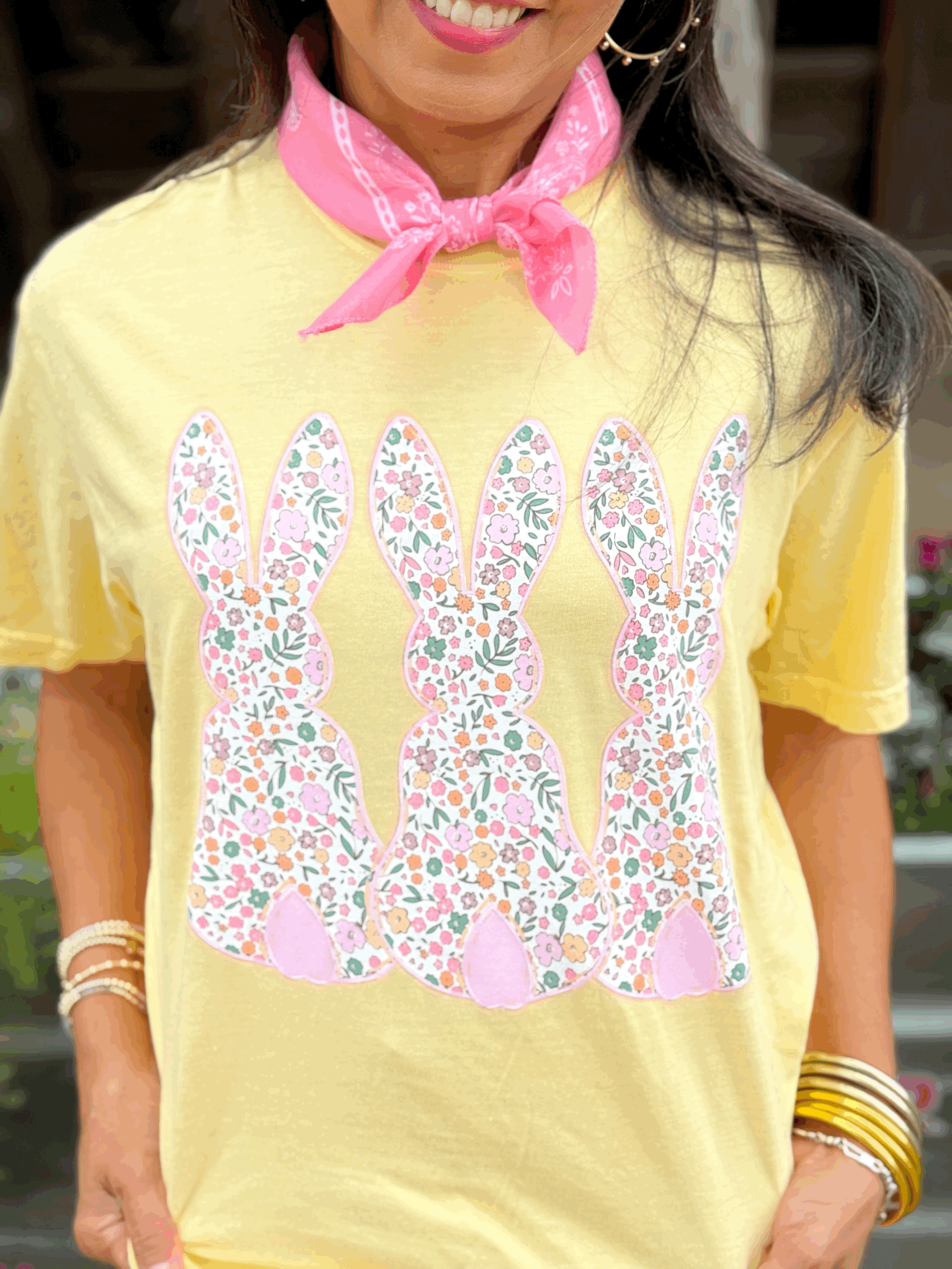 Floral Bunnies Tee