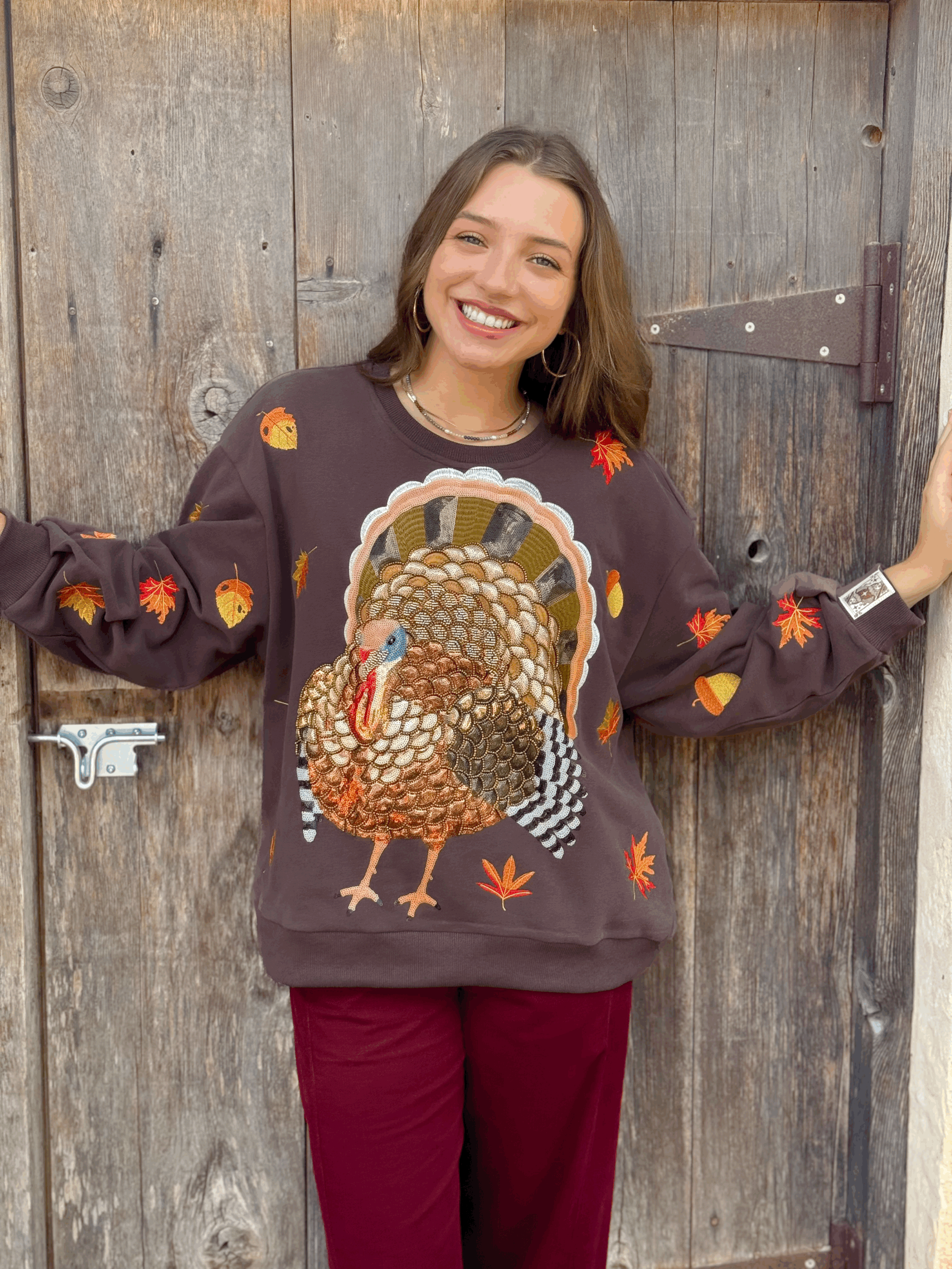 Turkey and Leaves QOS Sweatshirt