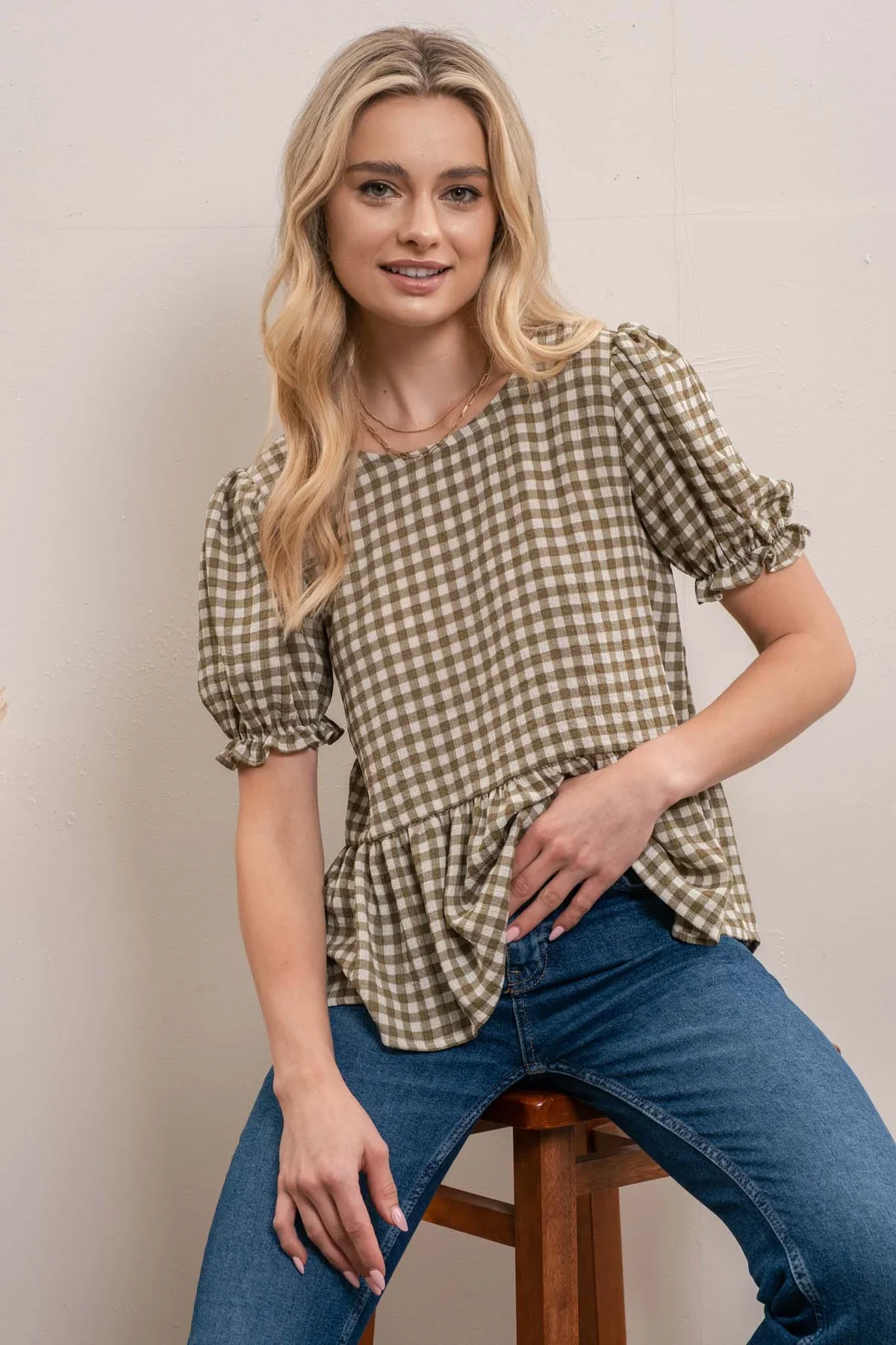 Francis Gingham Top