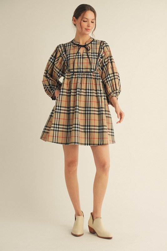Charlotte Plaid Dress