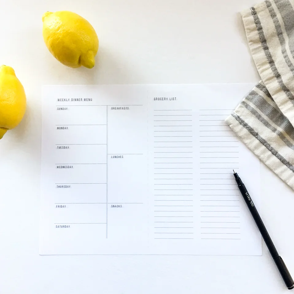 Meal Planning Sheet, Free Printable