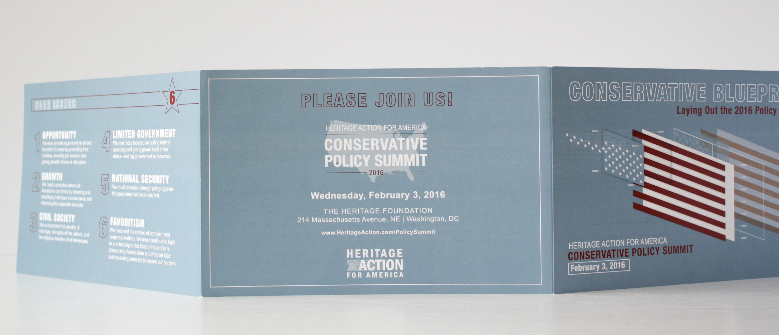 Conservative Policy Summit Corporate Event Invitation | Casi Long Design | casilong.com:portfolio | #casilongdesign #fearlesspursuit 6.jpg