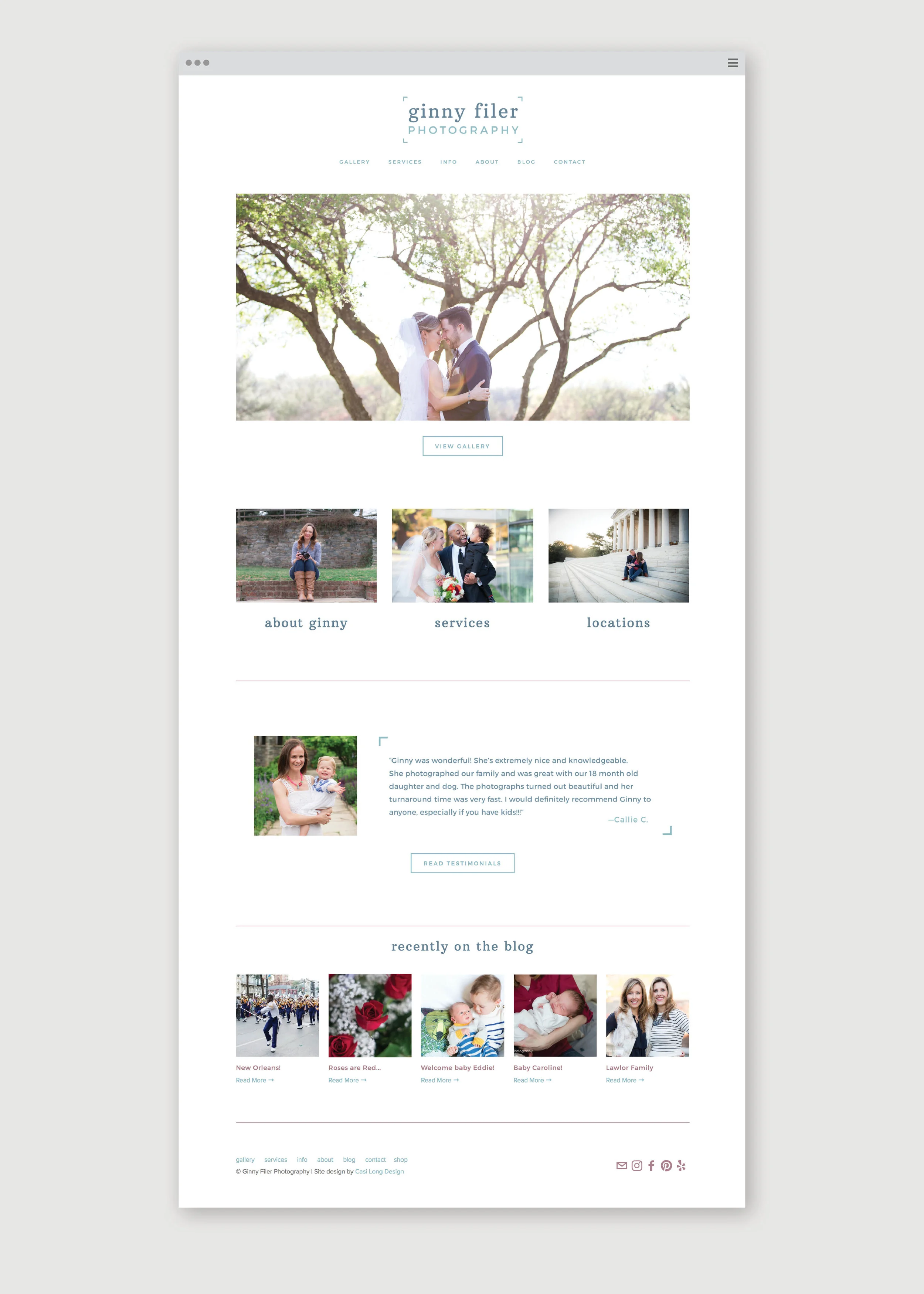 Ginny Filer Photography | Casi Long Design | casilong.com