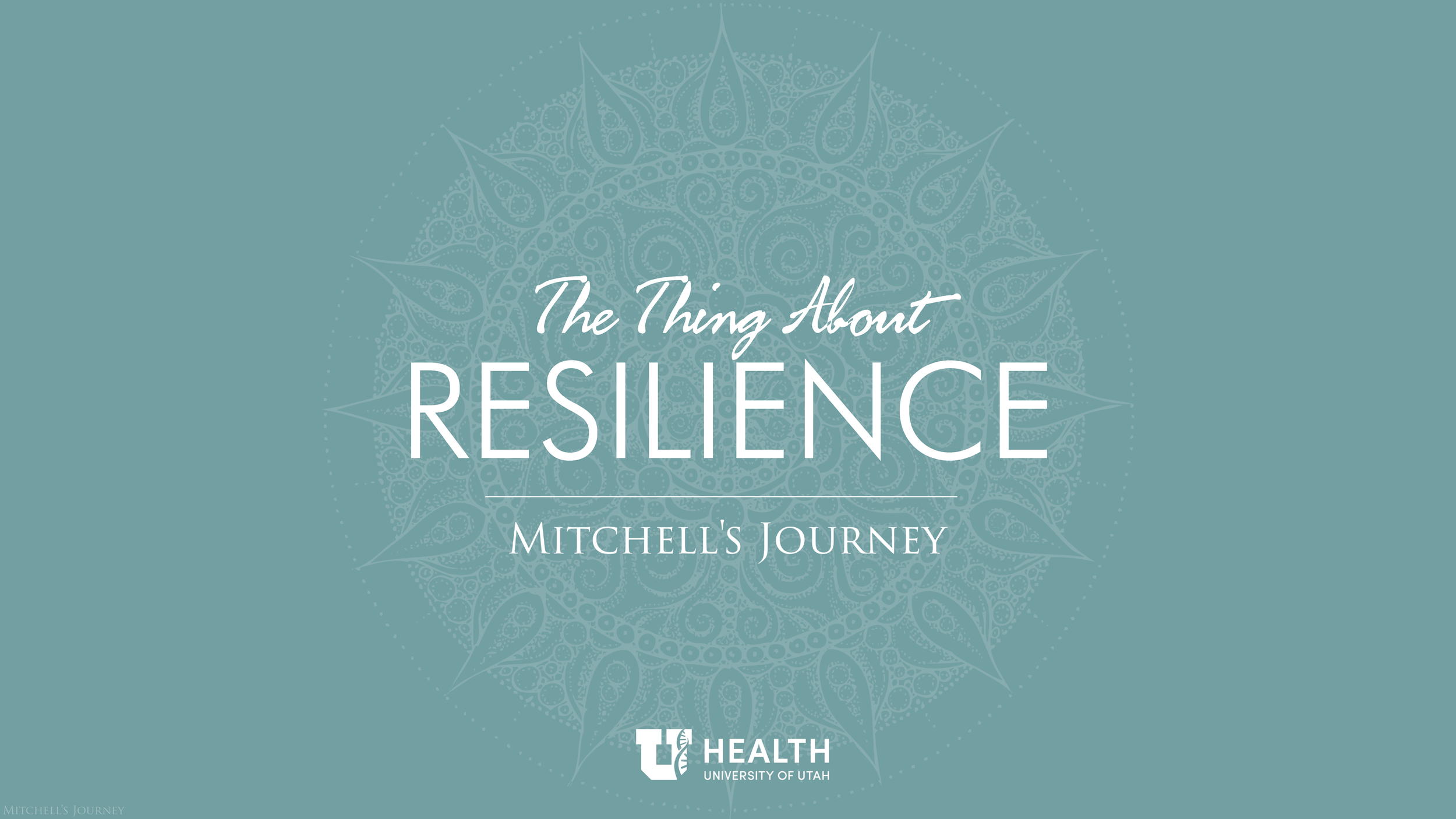 SPEAKING AT UNIVERSITY OF UTAH: The Thing About Resilience