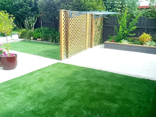Artificial Lawn doesn't need to be lime green mini-golf turf!