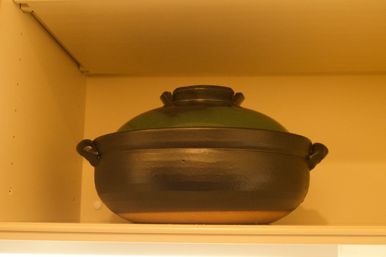 Nabemono pot repurposed as Nukadoko container