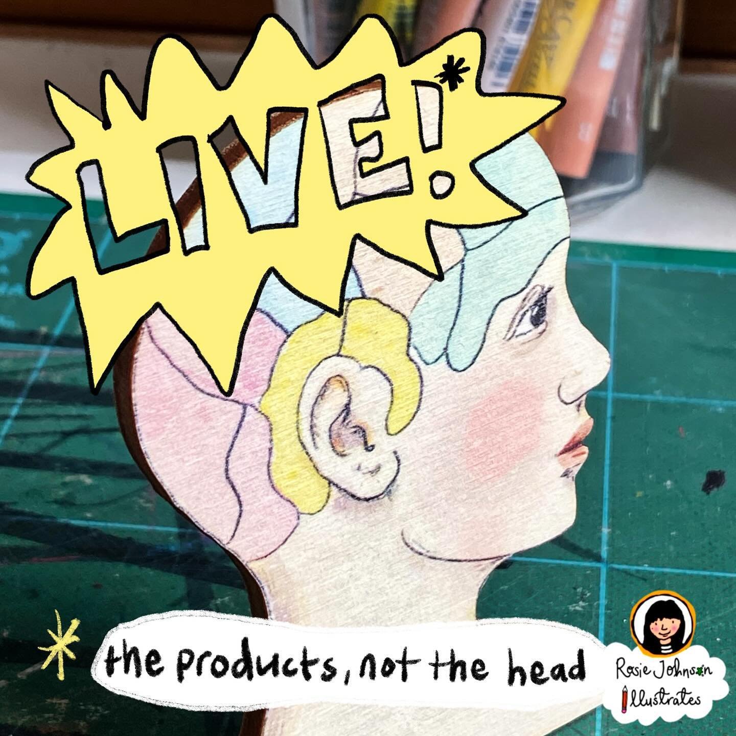 Limited Edition Phrenology Heads are live!! (But only in the sense of available to purchase. They will not start speaking to you or make you a coffee, sorry) 
I really hope you like them! Huge thanks to @lightning.laser  for bringing the wooden deskt