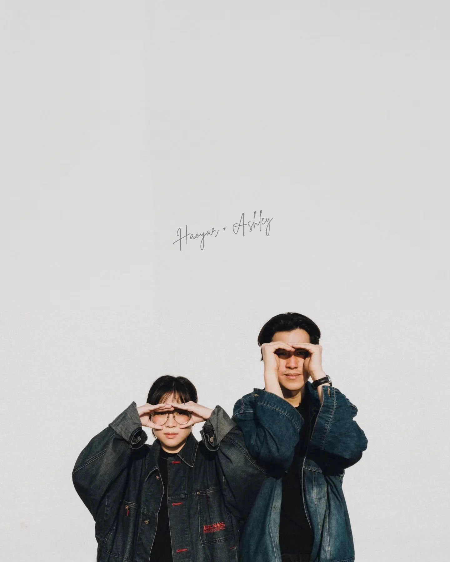 Finally got the chance to post this set - one that I got to experiment and also witness an interesting dynamic between two wonderful personalities. I think Ash + HY also experimented with their natural quirks toooo. I think that combination worked ou