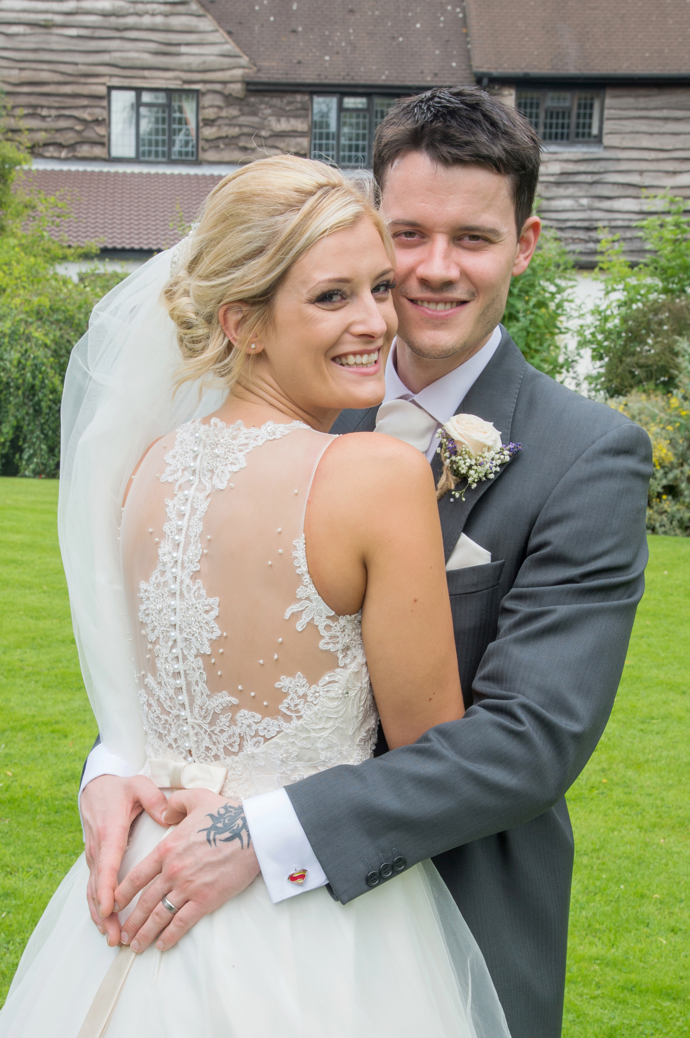 Bride and Groom Sketchley Grange Hotel Hinckley Leicestershire