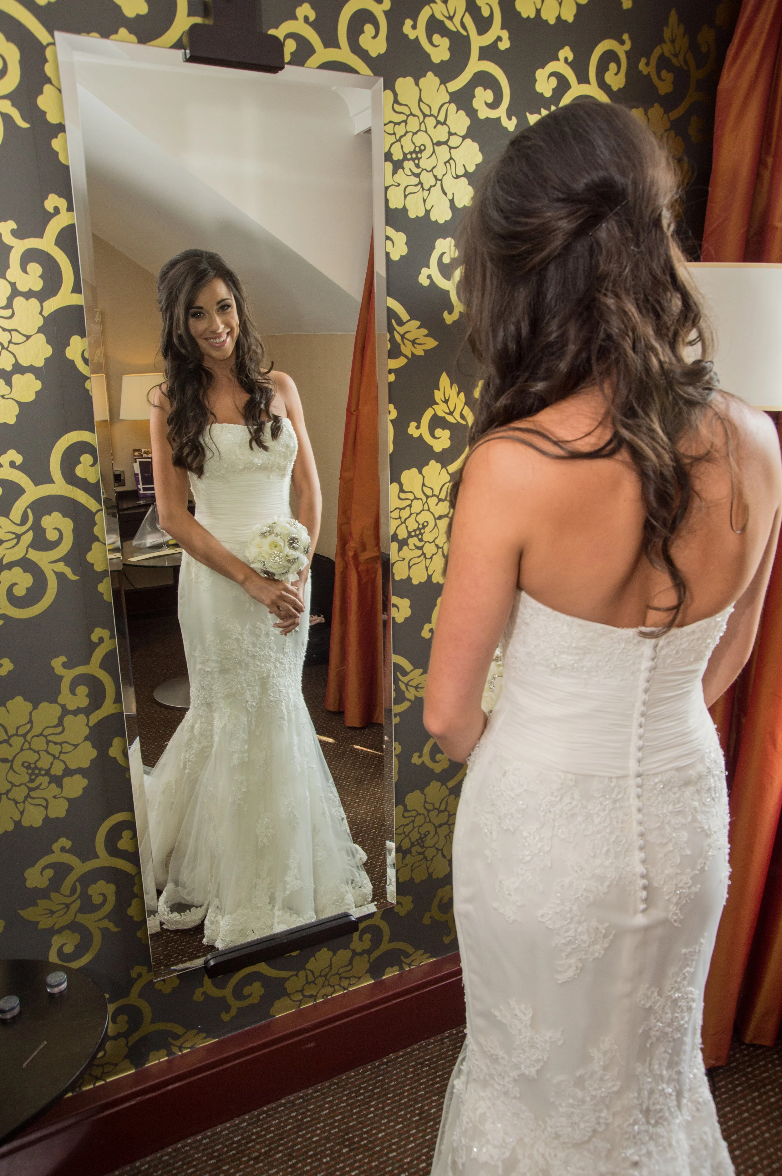 Getting ready at Cheltenham Chase Hotel Gloucester