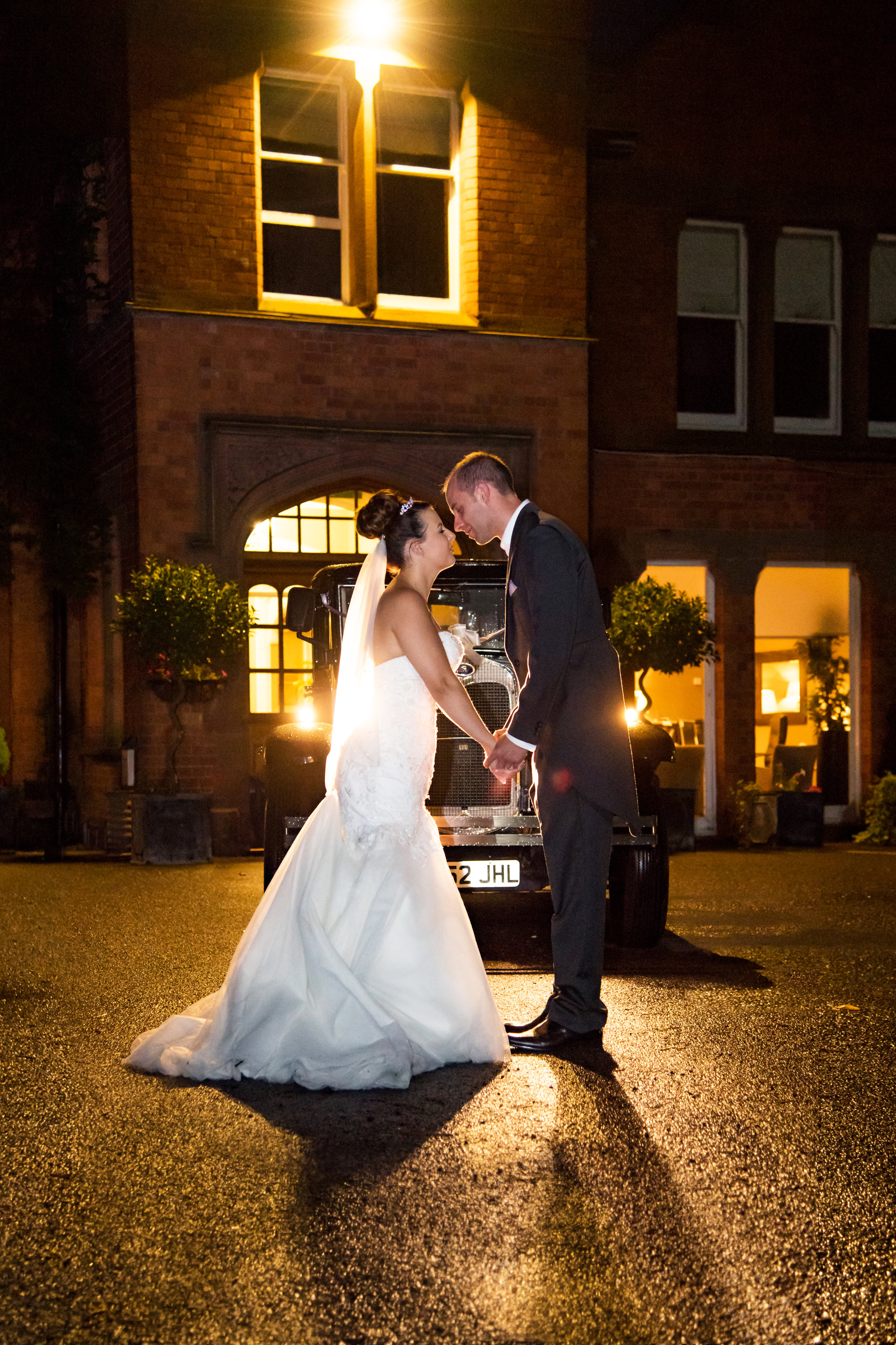 Last kiss of the evening at Woodside Hotel Kenilworth