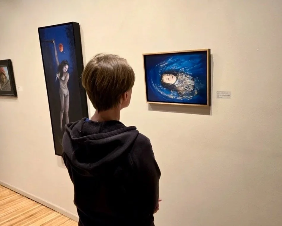 Museums show - Alexandras Telgmanns painting