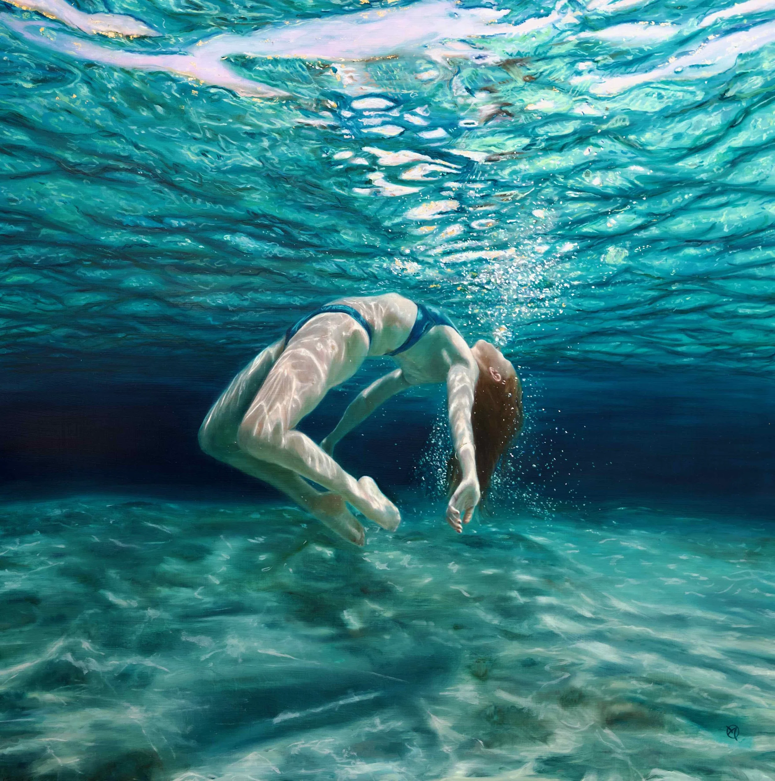 Ocean painting - figurative painting - Alexandra Telgmann - oil painting