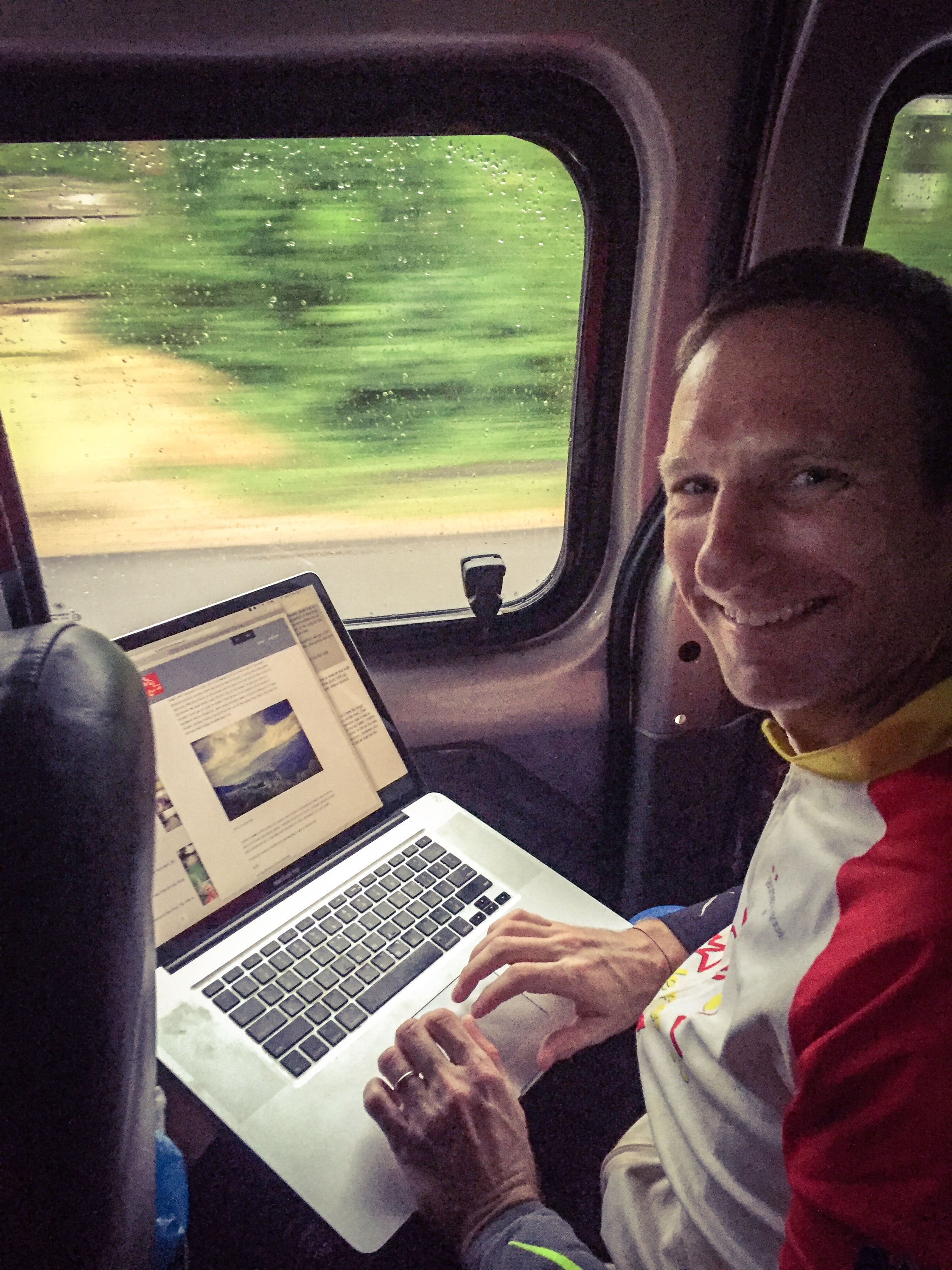 Finishing yesterday's blog whilst in the van to the start of Day 10 