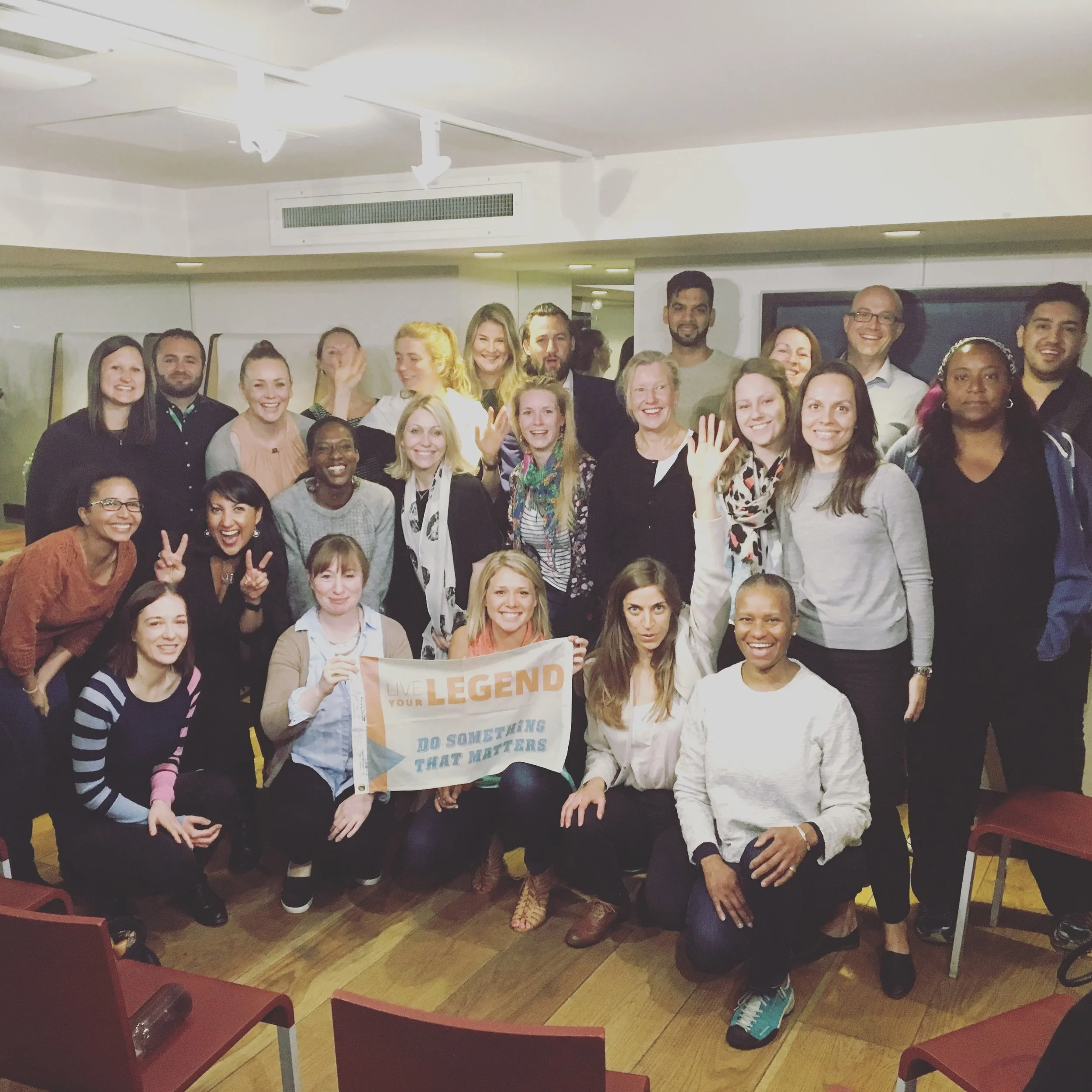 The Live Your Legend Local London Group with Chelsea Dinsmore