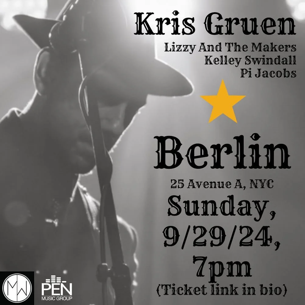 NYC (and area) Friends !! I&rsquo;m playing a full band show this Sunday, 9/29, at @berlin.undernyc with my buddy @kelley.swindall and her buddies @lizzieandthemakers @pijacobs It&rsquo;s a banger of a bill, and more fun than any of us should be allo