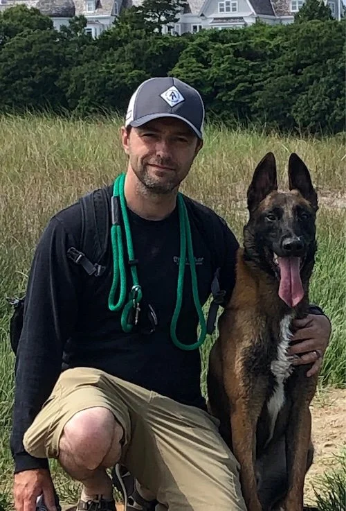 Lead dog trainer Ian Pullen of The Reliable Dog provides Dog Day School and Private Lesson training in Cape Cod.