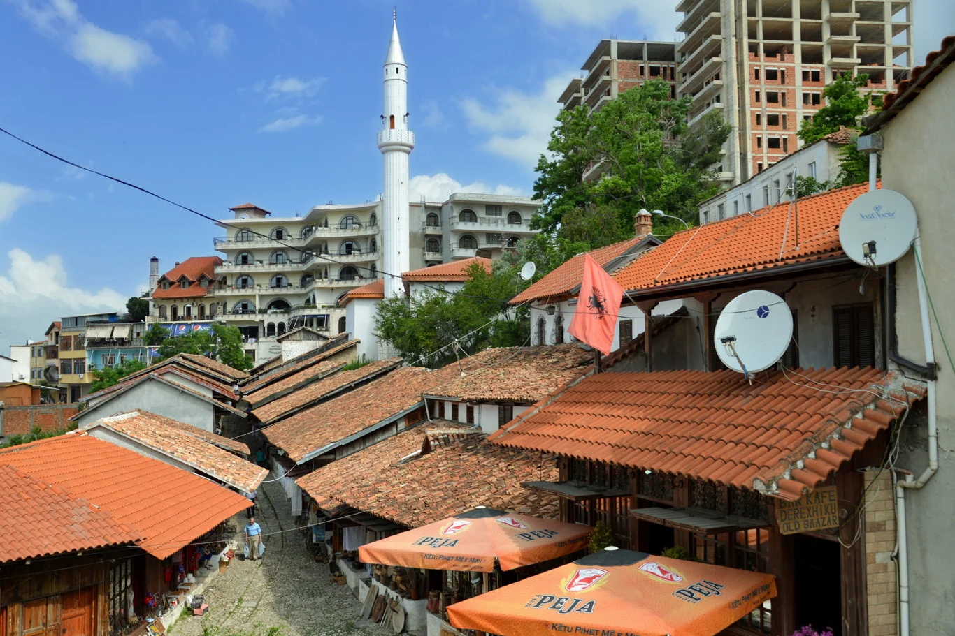 View over the old market