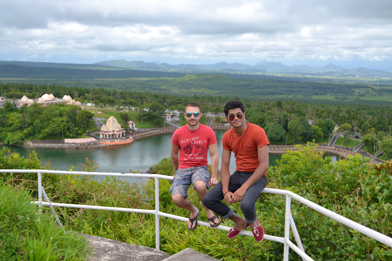 Admiring the views over Ganga Talao