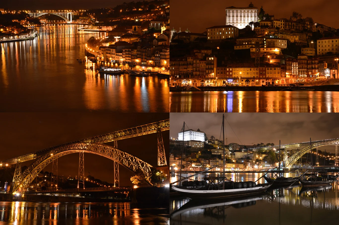 Porto at night