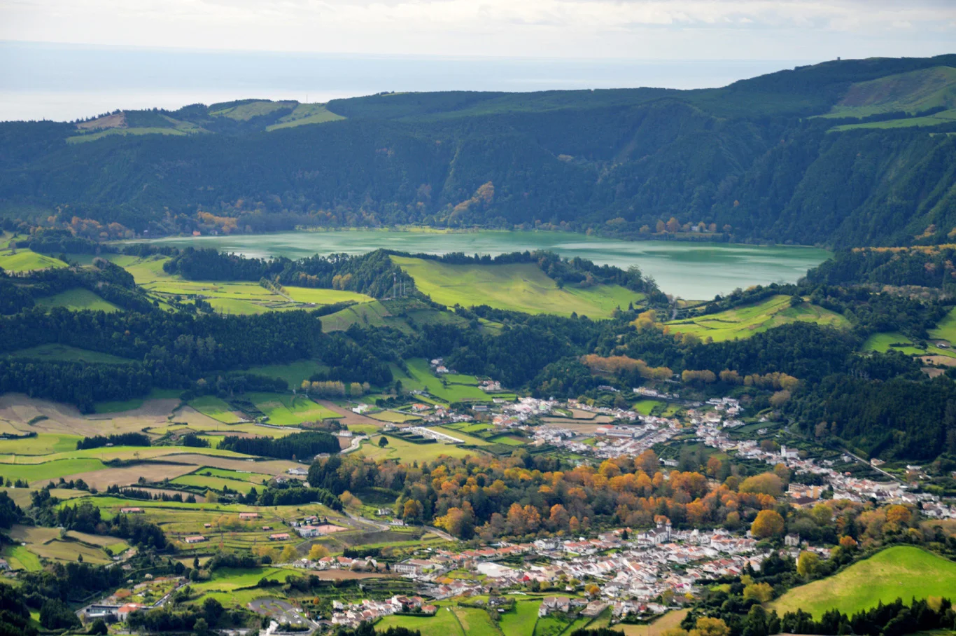 Furnas, Azores, Portugal - The Village, The Crater Lake and The Hot