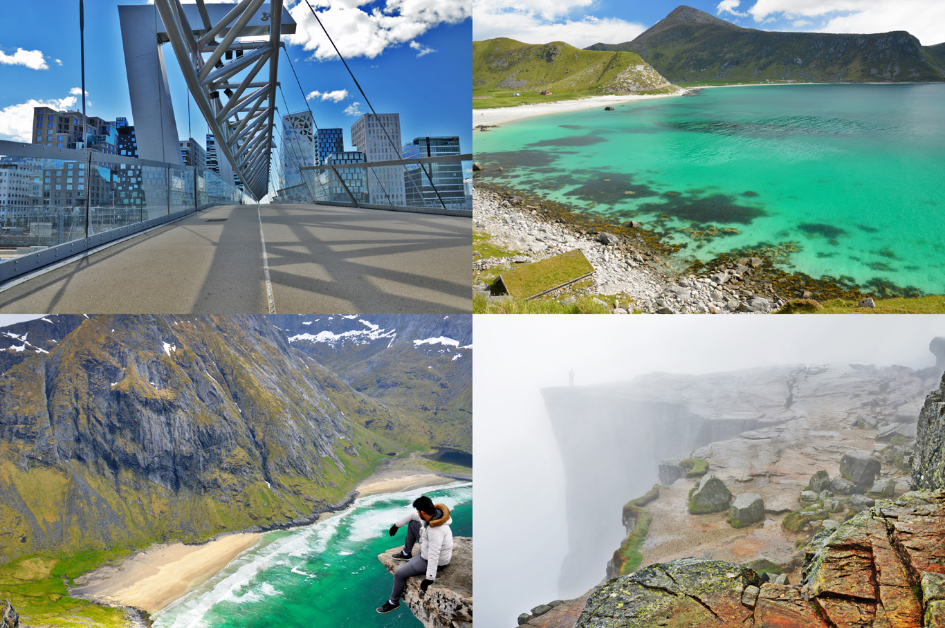 Norway: Oslo, Haukland Beach, Kvalvika Beach and Pulpit Rock